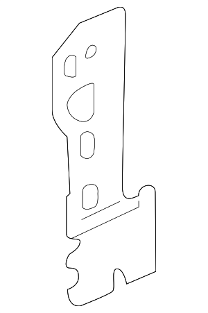 YS4Z5402508BA - Body: Body A-Pillar Reinforcement for Ford Image