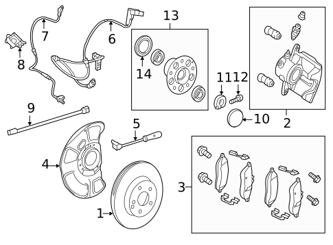 Front Brakes for 2016 Mercedes-Benz CLS63 AMG S #1