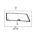 68427316AE - Glass: Backlite for Jeep: Grand Wagoneer, Wagoneer Image