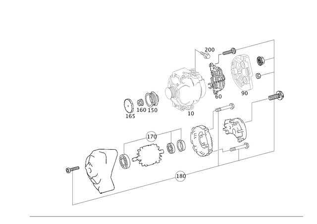 980571564 - Electrical Equipment and Instruments: Parts Kit, Ball Bearing for Mercedes-Benz Image image