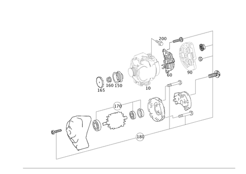 Alternator for 2009 Mercedes-Benz E320 #0