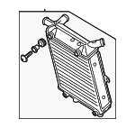 8E0121212H - : Auxiliary Radiator for Audi: RS4, S4, TT Quattro, TT RS Quattro, TTS Quattro Image