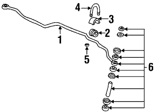 22638593 - : Stabilizer Bar Bushing for GM Image