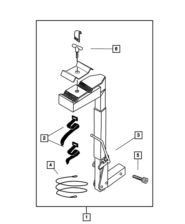 4762882 - Mopar Accessories - Component Parts: Bike Carrier Handle Lock Kit for Mopar Image image