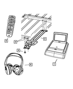 5064381AA - Electrical: Rear Seat Video Bracket Assy for Mopar Image