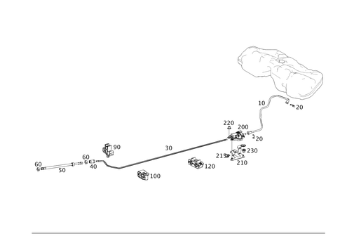 Fuel Lines, Gasoline Vehicle for 2015 Mercedes-Benz E 63 AMG&reg; #0