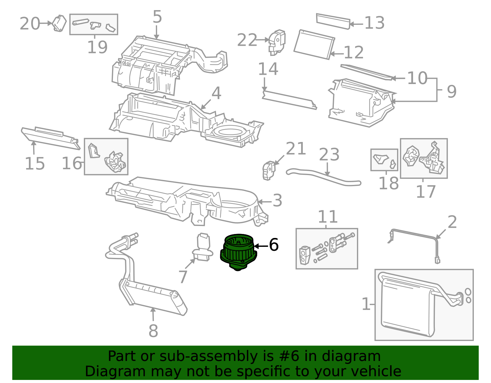Toyota OEM HVAC Blower Motor (Lower) 87103-04044 | Toyota OEM