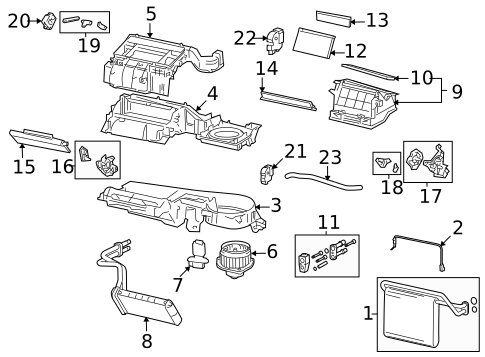 Evaporator & Heater Components for 2006 Toyota Tacoma #0