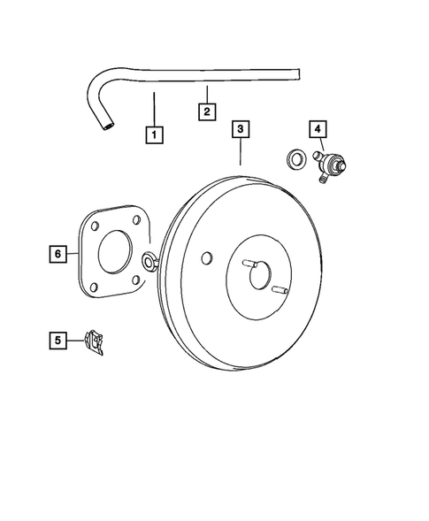 Power Brake Booster for 2008 Dodge Caliber #0