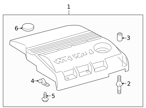 Engine Appearance Cover for 2008 Toyota Sienna #0