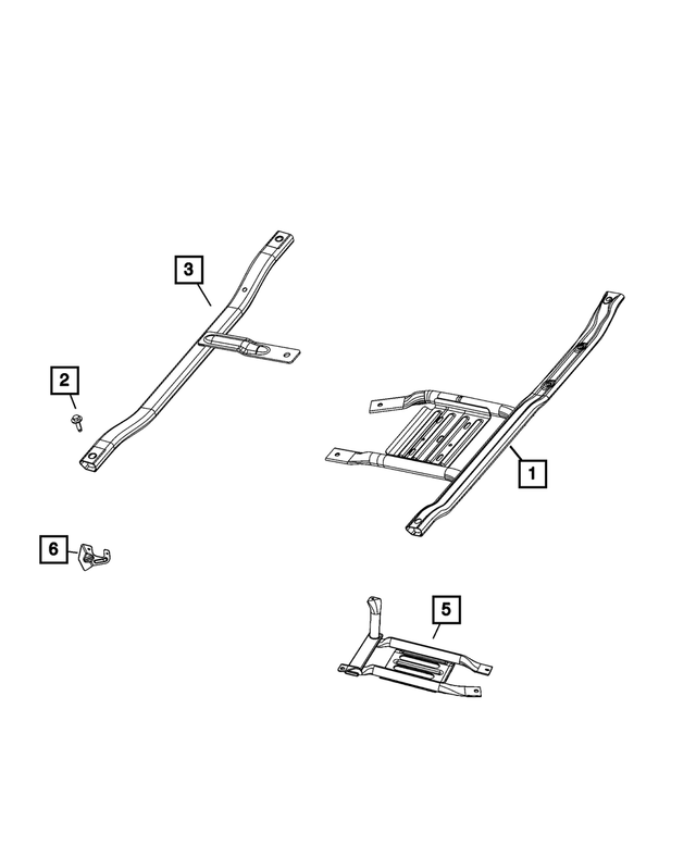 6513621AA - Frame, Bumper and Fascia: Lock Patch Bolt for Mopar Image image
