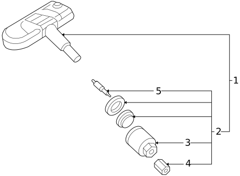 Tire Pressure Monitor Components for 2011 Volkswagen Tiguan #0