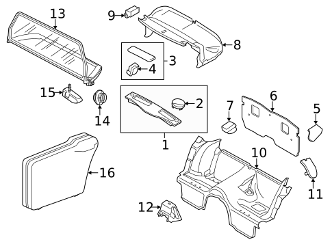 Interior Trim - Rear Body for 2011 Porsche 911 #1