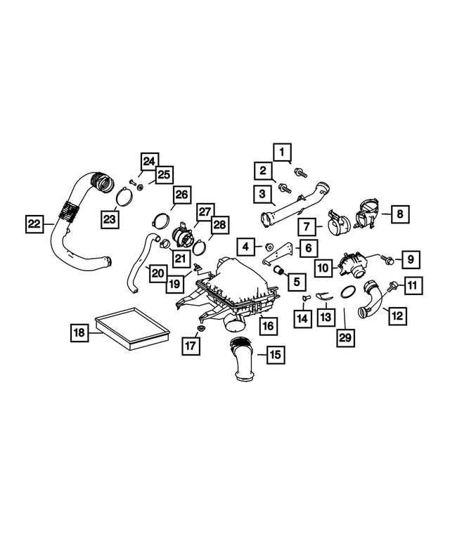 « 68017656AB –  : Epurateur D`air pour Mopar Image »