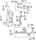 85660848 - : Upper Control Arm for GMC: Hummer EV Pickup, Hummer EV SUV Image