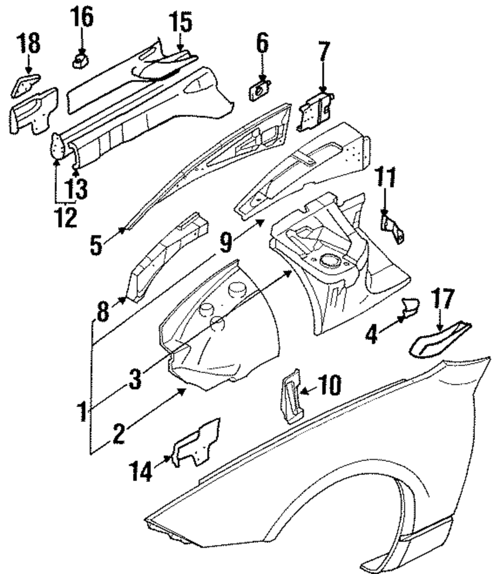 1990-1995 Nissan 300ZX Plate 75185-30P00 | Deland Nissan Parts