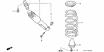 90173S3Y000 - Chassis: BOLT, RR. DAMPER (UPPER) for Honda Image image