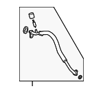 1534365 - HVAC: ACDelcoâ„¢ A/C Refrigerant Suction Hose for Chevrolet: Colorado | GMC: Canyon | Hummer: H3, H3T Image