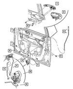 YS88DYFAD - : Exterior Door Handle, Right for Mopar Image