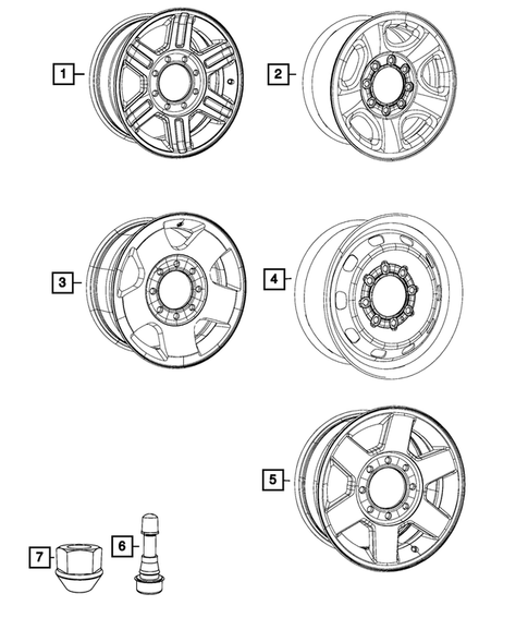 Wheels, Tires and Hardware for 2012 Ram 1500 #0
