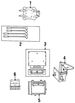 4773841 - Electrical: Cable Set for Chrysler: Cirrus, Sebring, Voyager | Dodge: Avenger, Caravan, Grand Caravan, Neon, Stratus Image