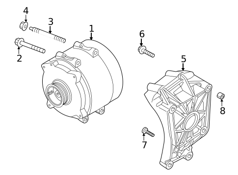 Alternator for 2023 Audi RS Q8 #0