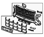 85051646 - Body: Grille Assembly for GM Image