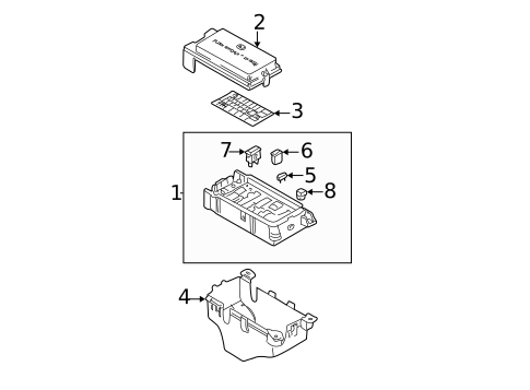 Fuse & Relay for 2003 Kia Sedona #0