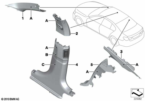 Interior Body Trim Panel for 2010 BMW BMW ALPINA B7L #1