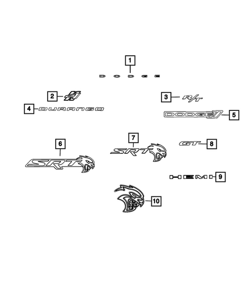 Nameplates for 2026 Dodge Durango #0