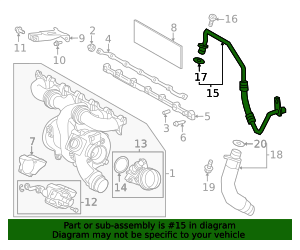 2020-2026 Toyota GR Supra Turbocharger Oil Line 15407-WAA02 | Toyota ...