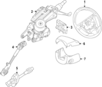 95370010 - : Polar Silver Steering Wheel for GM Image