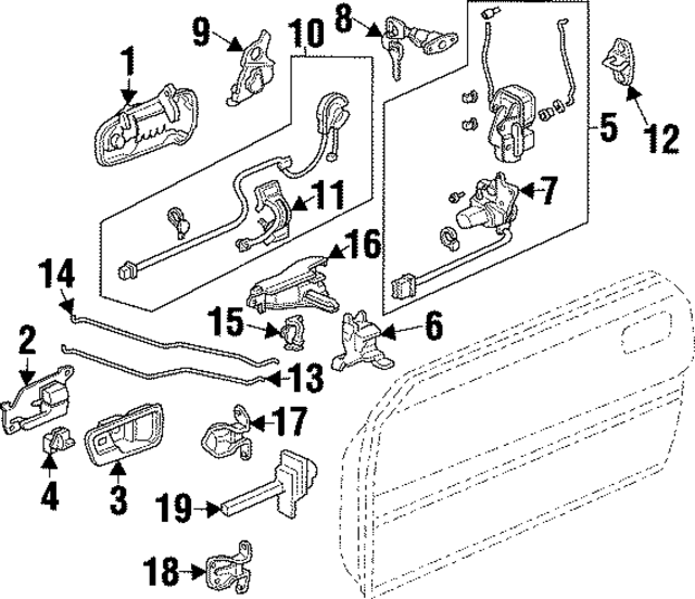 72126ST7A01ZB - Body: Handle Bezel for Acura Image
