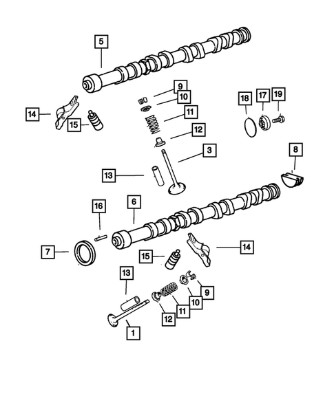 Camshafts and Valves for 2002 Dodge Stratus #0
