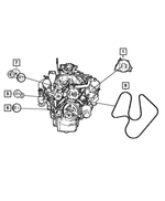 53032037AJ - Electrical: Accessory Drive Belt for Jeep: Commander, Grand Cherokee, Liberty Image
