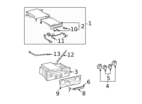 Controls for 2003 Toyota Avalon #1