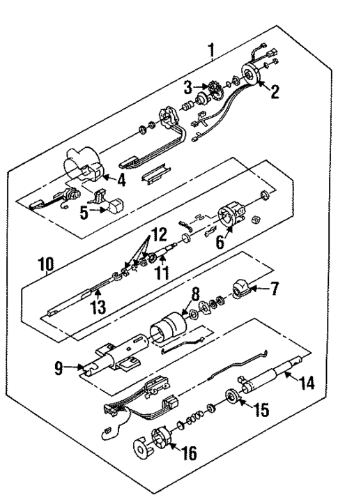 Steering Column Assembly for 1994 Buick Park Avenue #0