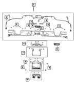7JZ02TX7AB - Interior Trim: Windshield Molding for Mopar Image
