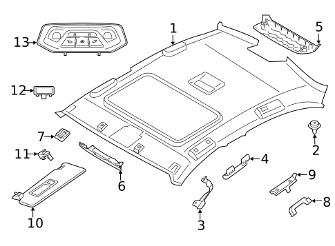 Interior Trim - Roof for 2023 BMW 330i #0