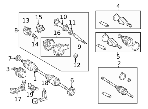 Carrier & Front Axles for 2006 Toyota Tundra #0