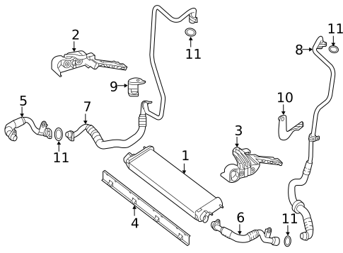 Oil Cooler for 2019 Mercedes-Benz GLE 63 AMG&reg; S #0
