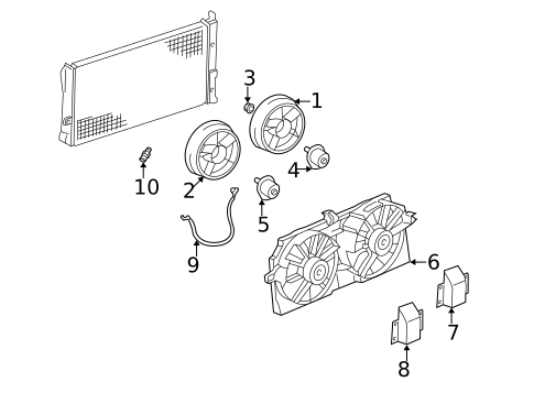 Cooling Fan for 2005 Pontiac Montana #0