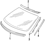 895845121E - Body: Lower Seal Strip for Audi: Cabriolet, Coupe Quattro Image