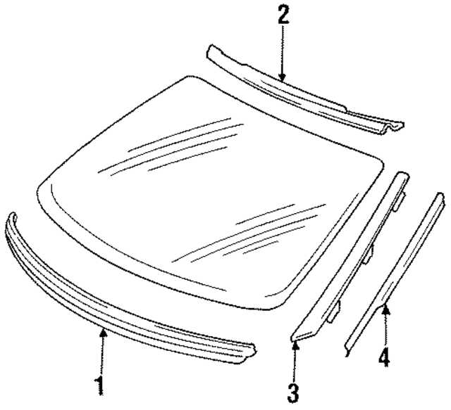 895845121E - Body: Lower Seal Strip for Audi Image
