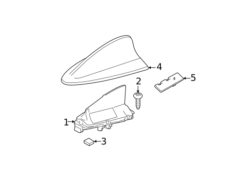 Antenna & Radio for 2013 BMW 128i #1