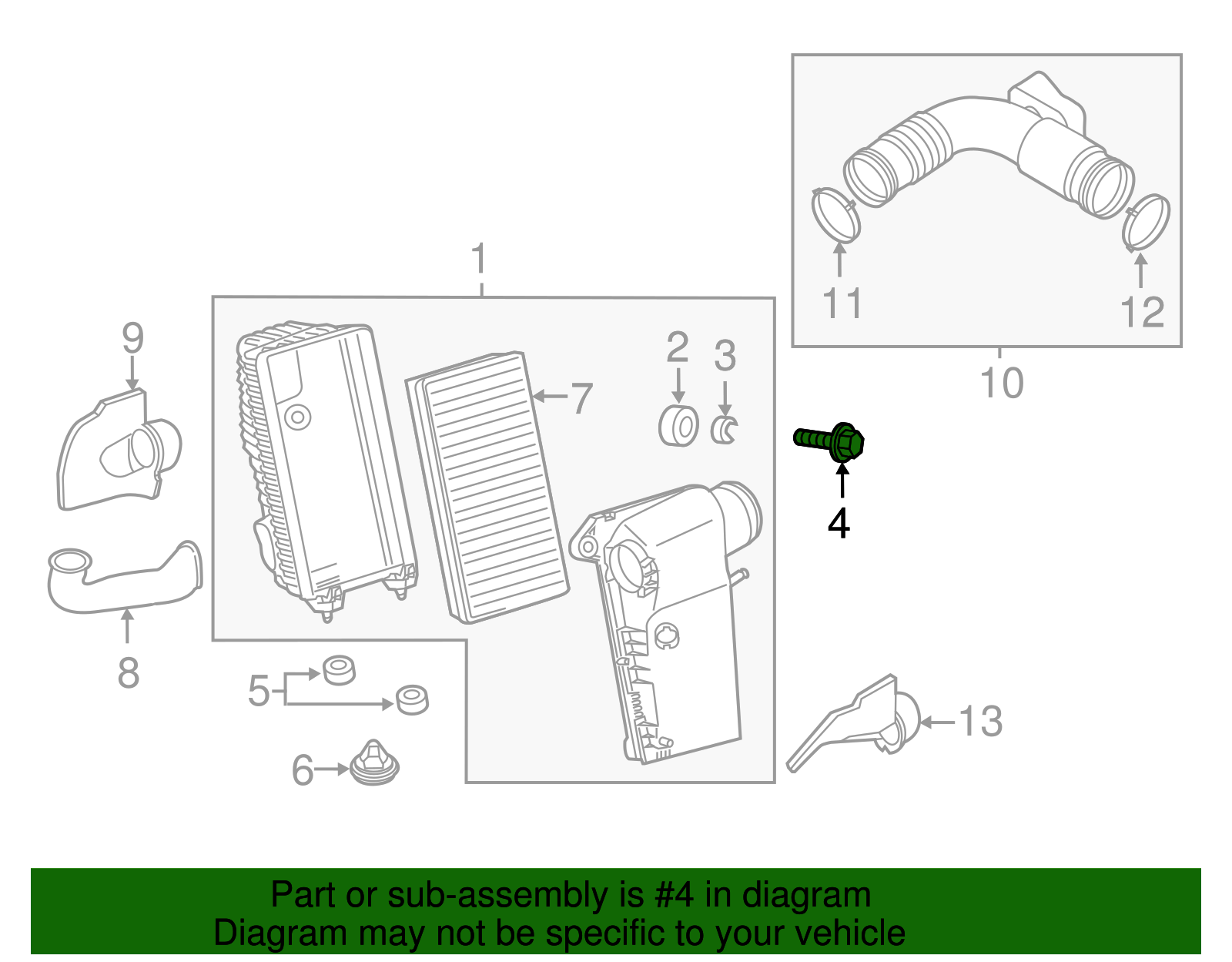 Air Cleaner Bolt - Porsche (N-104-827-01)