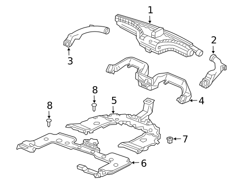 Ducts for 2007 Honda Pilot #0