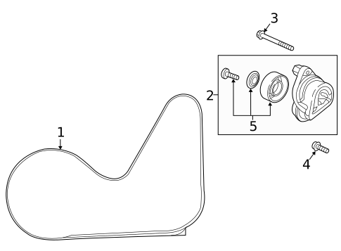 Belts & Pulleys for 2020 Honda Pilot #0