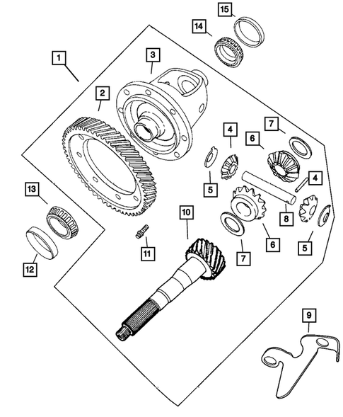 Differential for 2004 Chrysler PT Cruiser #0