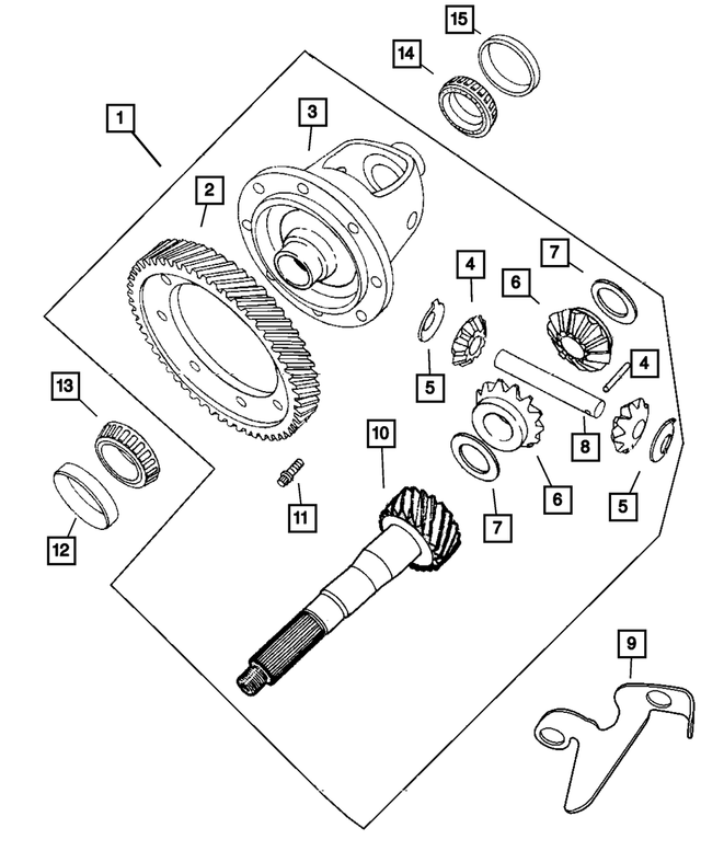 4800241AA - Automatic Transaxle 4 Speed: Transaxle Differential for Mopar Image